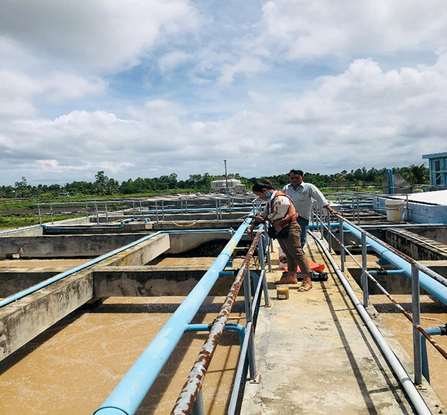 Hệ thống xử lý nước thải chế biến tôm