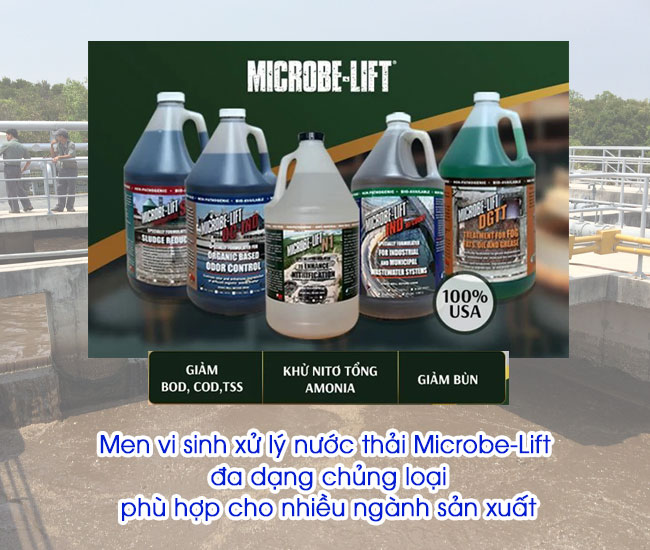 Men vi sinh xử lý nước thải Microbe-Lift