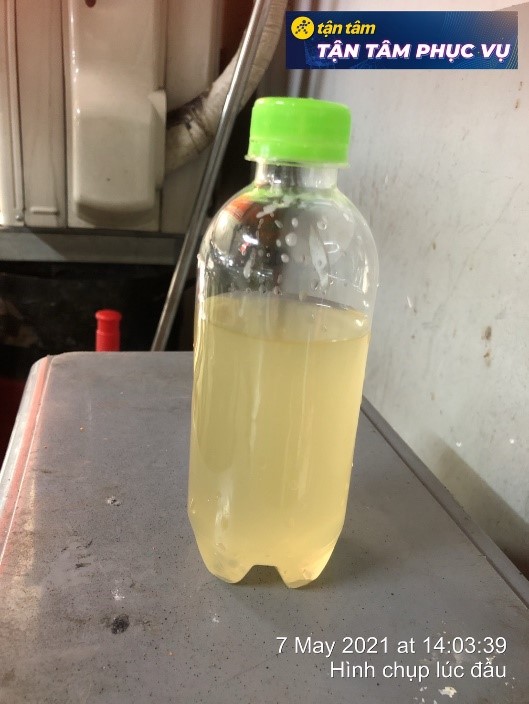 Bùn ở bể hiếu khí 