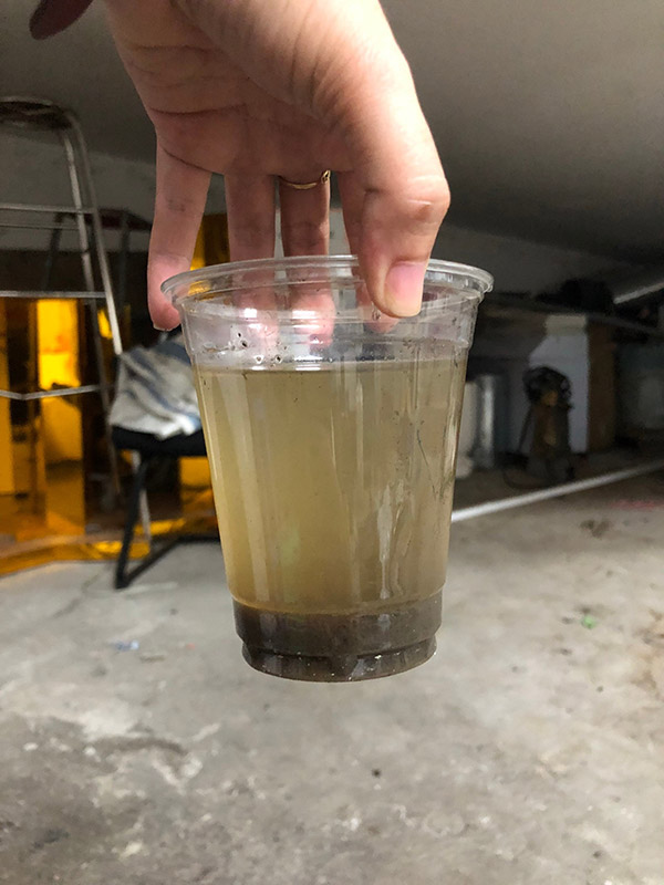 Bùn ở bể hiếu khí 