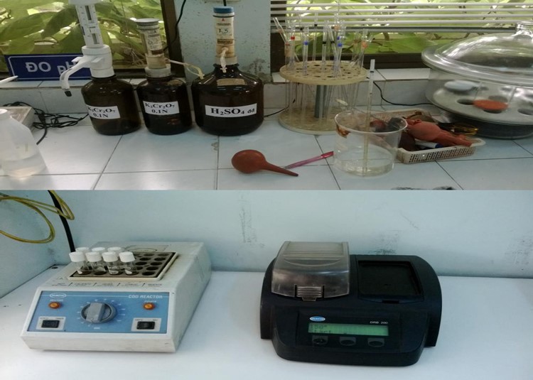 Dụng cụ, hóa chất và thiết bị dùng để phân tích COD