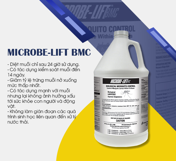 men vi sinh Microbe-Lift BMC để xử lý giun đỏ trong nước thải