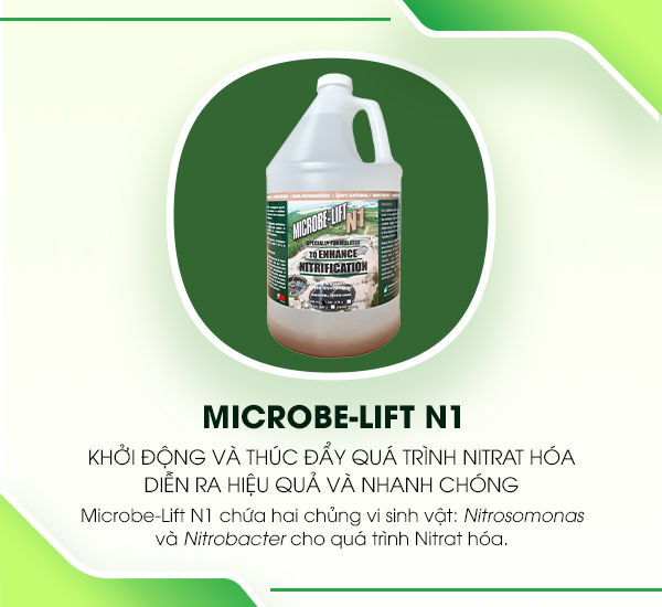 Microbe-Lift N1 – Dòng men vi sinh dạng lỏng được sử dụng chuyên biệt cho quá trình Nitrat hóa trong nước thải