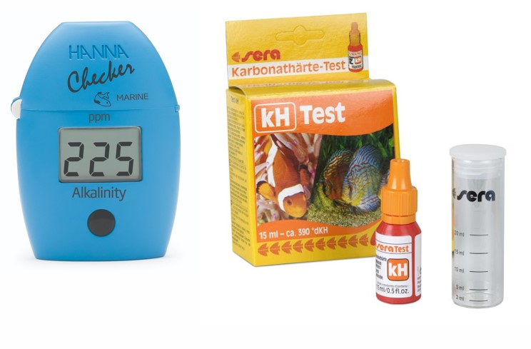 Bộ test nhanh độ kiềm Cacbonat cho ao nuôi tôm.