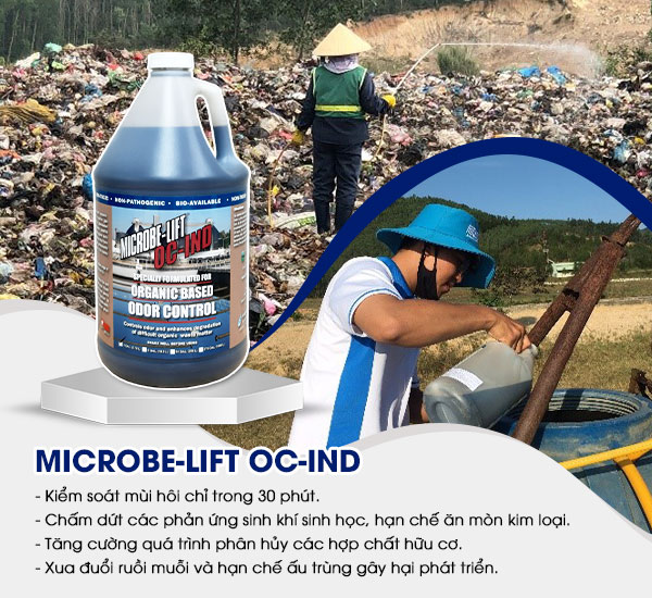 Sử dụng Men vi sinh Microbe-Lift OC-IND phun xịt khử mùi hôi bãi rác tại Quy Nhơn
