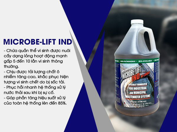 Men vi sinh Microbe-Lift IND với những ưu điểm vượt trội, là giải pháp hiệu quả để áp dụng vào công nghệ xử lý nước thải SBR nhằm làm tăng hiệu suất xử lý của toàn hệ thống.