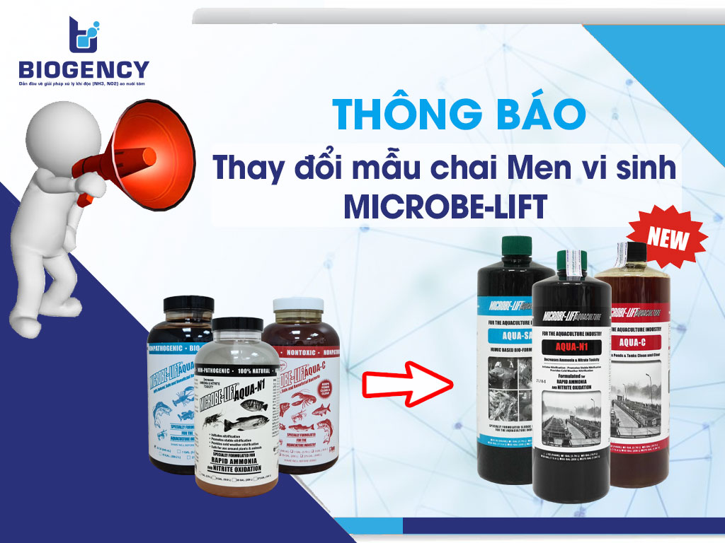 Thông báo Thay đổi mẫu chai Men vi sinh MICROBE-LIFT