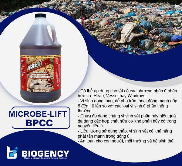 Men vi sinh Microbe-Lift BPCC giúp xử lý chất thải rắn bãi rác thông qua phương pháp ủ phân Compost.