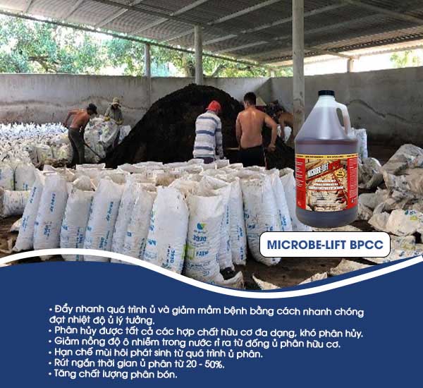 Kết quả ủ phân Compost bằng vi sinh Microbe-Lift BPCC.