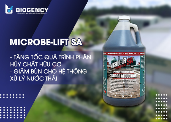 Microbe-Lift SA giúp làm giảm bùn cho hệ thống nước thải và nhiều chức năng vượt trội khác.