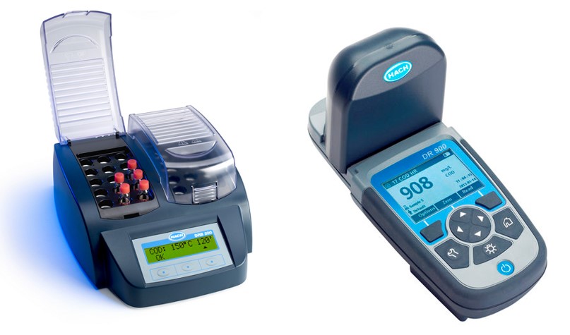 Bộ phá mẫu Hach model DRB200 & Máy đo COD cầm tay DR900.