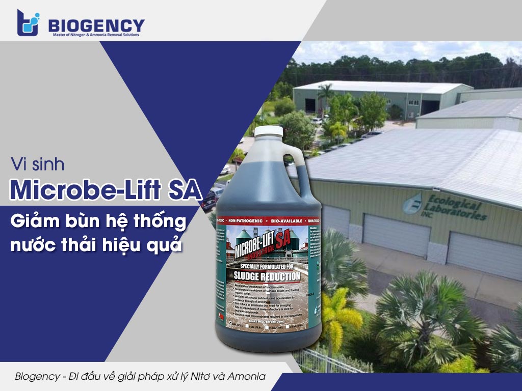 Vi sinh Microbe-Lift SA - Giảm bùn hệ thống nước thải hiệu quả