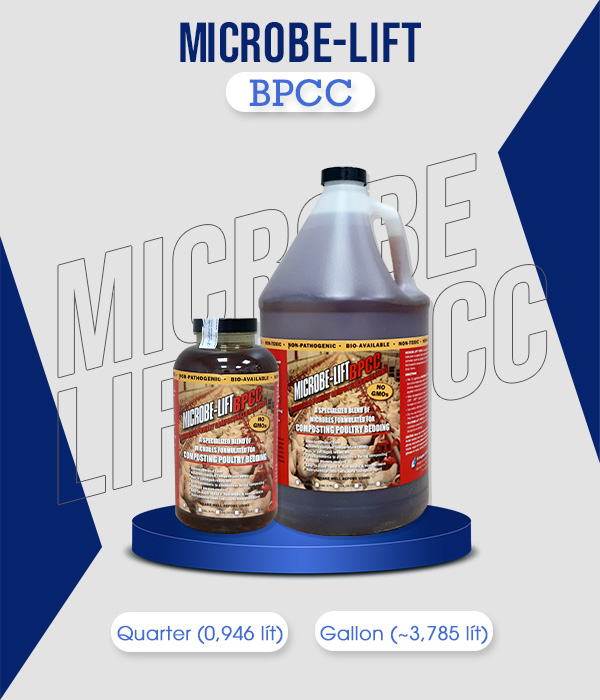 Microbe-Lift BPCC được đóng gói và bảo quản trong chai nhựa với dung tích 1 gallon = 3,785 lít hoặc 1 quarter = 0,946 lít.