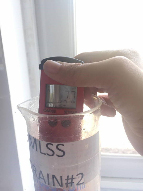 pH ở bể Aerotank trước khi áp dụng phương án xử lý từ Biogency.