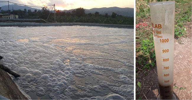 Hình ảnh hệ thống xử lý nước thải chế biến tinh bột sắn công suất 6000 m3/ngày đêm.