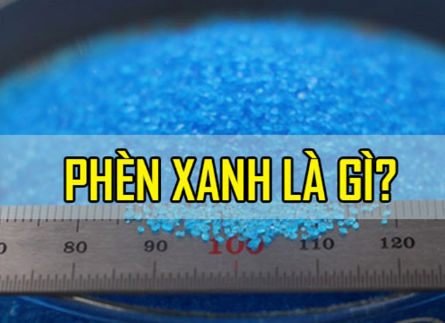 Phèn xanh hay còn gọi là Đồng Sunfat (CuSO4).
