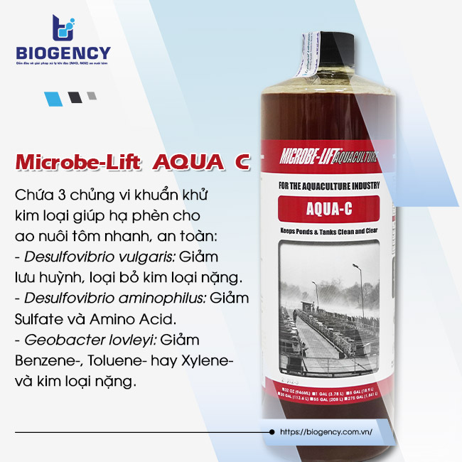 Men vi sinh hạ phèn cho ao nuôi tôm - Microbe-Lift AQUA C.