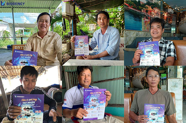 Khách hàng nhận được thông tin về chương trình “Sắm vi sinh hay, tay nhận quà ngay” từ những ngày đầu tiên.