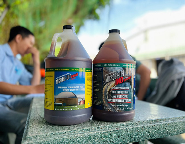 Men vi sinh kỵ khí Microbe-Lift BIOGAS và men vi sinh hiếu khí Microbe-Lift IND giúp tăng hiệu suất xử lý BOD, COD lên tối đa 85% tại các bể sinh học.