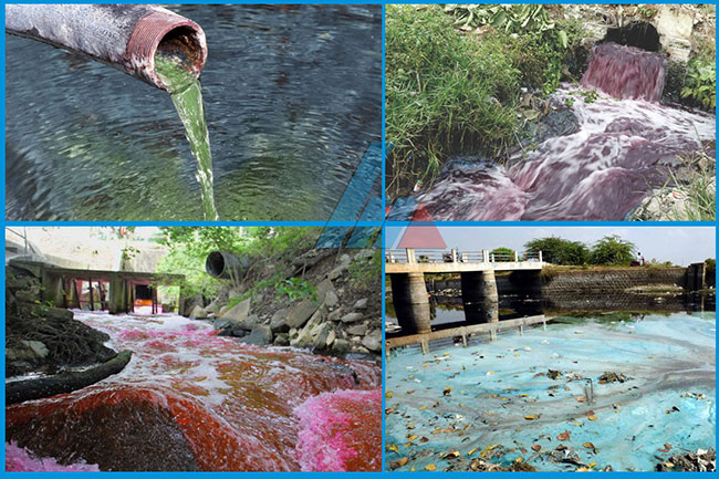 Nguồn gốc gây ra ô nhiễm nước thải dệt nhuộm.