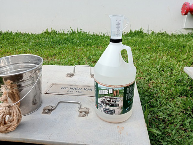 Vi sinh Micobe-Lift N1 chịu được độ mặn lên đến 4%.