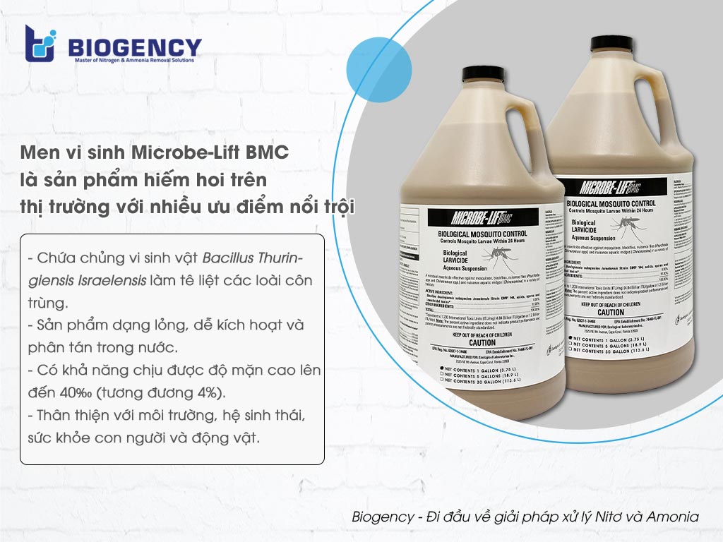 Men vi sinh Microbe-Lift BMC là sản phẩm hiếm hoi trên thị trường với nhiều ưu điểm nổi trội.