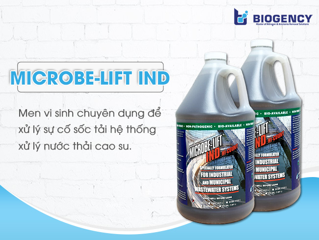 Microbe-Lift IND – Men vi sinh chuyên dụng để xử lý sự cố sốc tải hệ thống xử lý nước thải cao su.