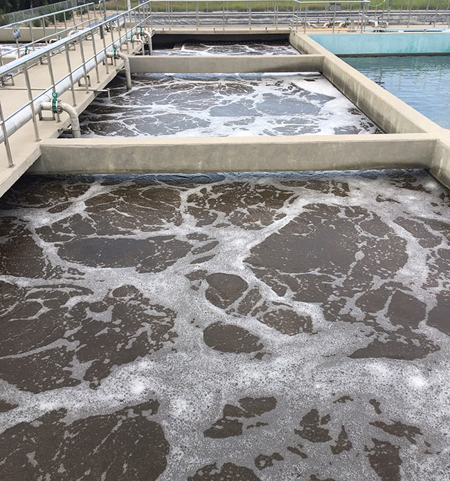 Bể hiếu khí (Oxic) trong công nghệ AO.