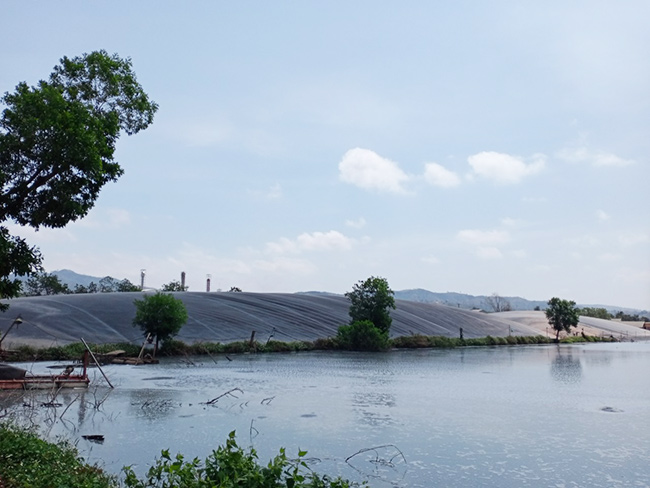 Hầm Biogas trong xử lý nước thải tinh bột mì.