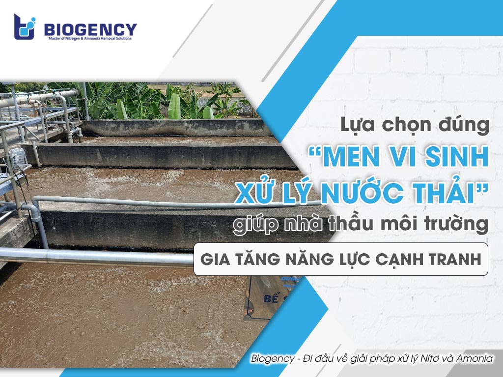 Lựa chọn đúng “men vi sinh xử lý nước thải” giúp nhà thầu môi trường gia tăng năng lực cạnh tranh