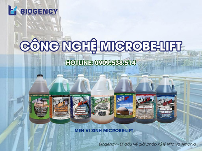Men vi sinh Microbe-Lift chuyên dùng trong xử lý nước thải.