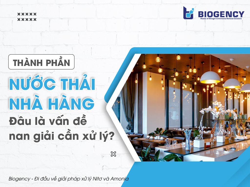 Thành phần nước thải nhà hàng. Đâu là vấn đề nan giải cần xử lý?