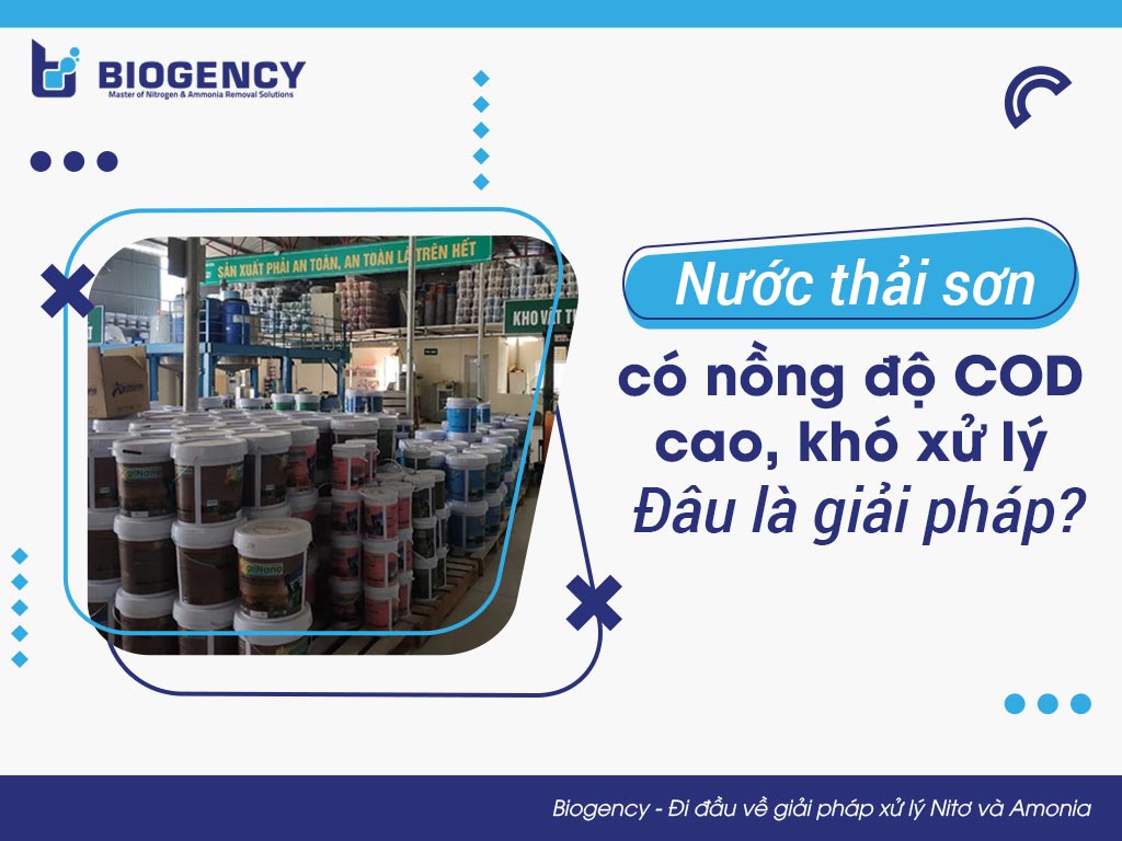 Nước thải sơn có nồng độ COD cao, khó xử lý. Đâu là giải pháp?
