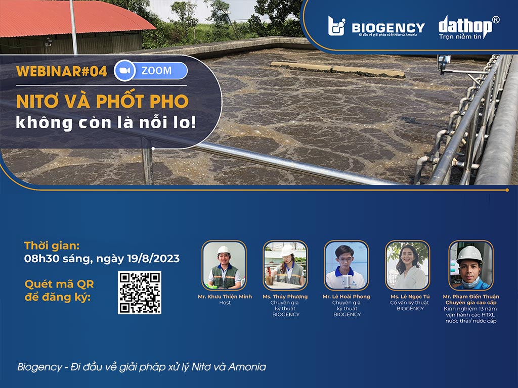 [HỘI THẢO TRỰC TUYẾN] Nitơ và Phốt pho – Không còn là nỗi lo - WEBINAR#04 