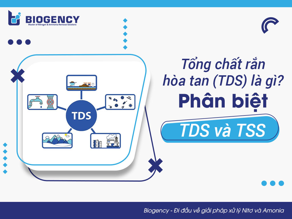 Tổng chất rắn hòa tan (TDS) là gì? Phân biệt TDS và TSS