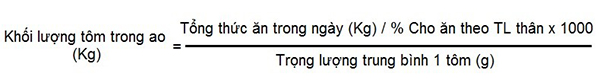 Cách tính lượng tôm trong ao