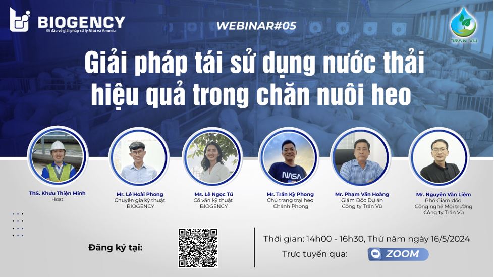 Webinar#05: Giải pháp tái sử dụng nước thải hiệu quả trong chăn nuôi heo