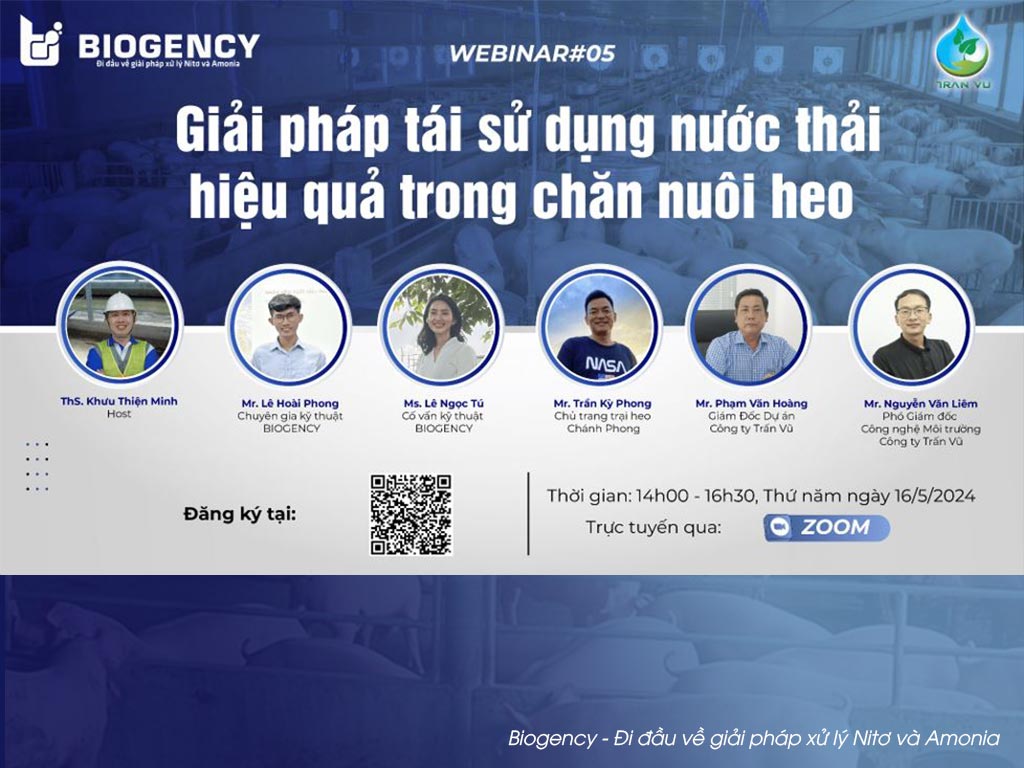 Webinar#05: Giải pháp tái sử dụng nước thải hiệu quả trong chăn nuôi heo