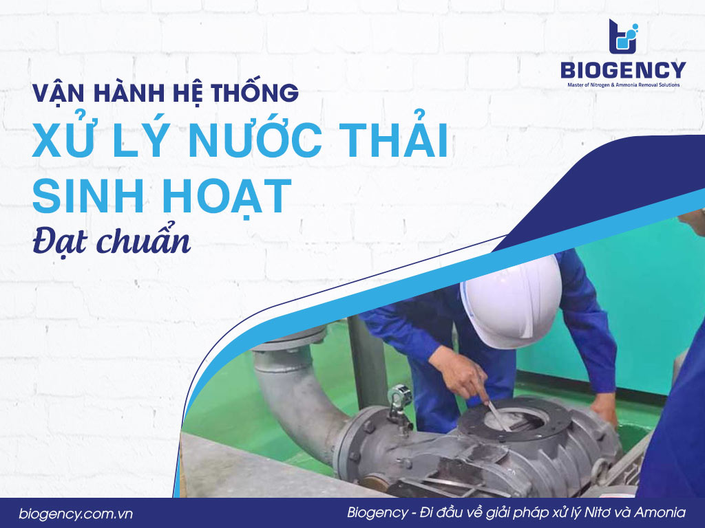 Vận hành hệ thống xử lý nước thải sinh hoạt đạt chuẩn