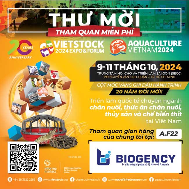BIOGENCY tham gia Vietstock 2024 - Sự kiện cho ngành chăn nuôi, thức ăn chăn nuôi, thủy sản & chế biến thịt