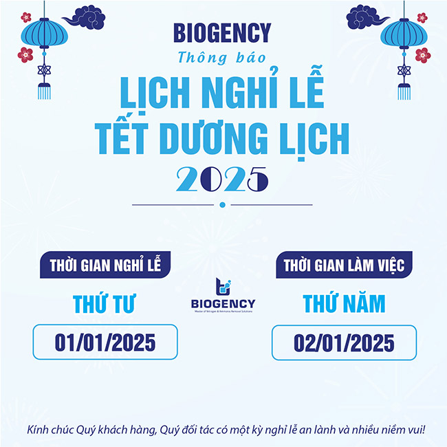 Thông báo nghỉ Tết Dương lịch 2025 – BIOGENCY