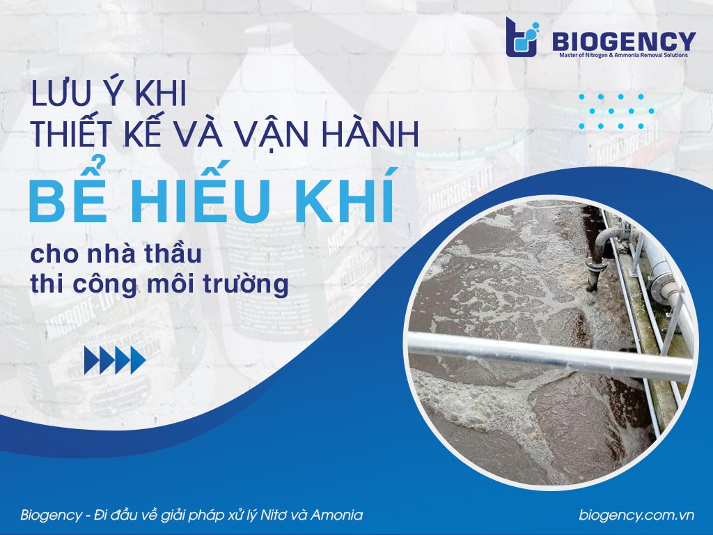 Lưu ý khi thiết kế và vận hành bể hiếu khí cho nhà thầu thi công môi trường