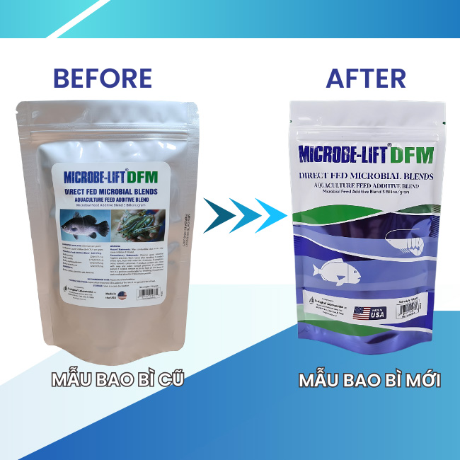 [THÔNG BÁO] Thay đổi bao bì Men vi sinh đường ruột Microbe-Lift DFM