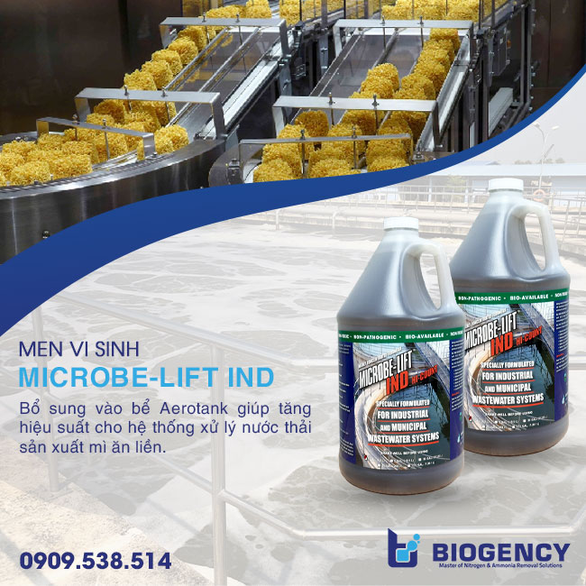 Xử lý nước thải sản xuất mì ăn liền