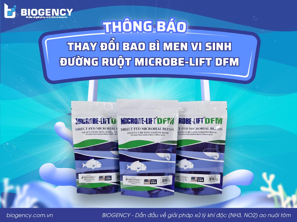[THÔNG BÁO] Thay đổi bao bì Men vi sinh đường ruột Microbe-Lift DFM