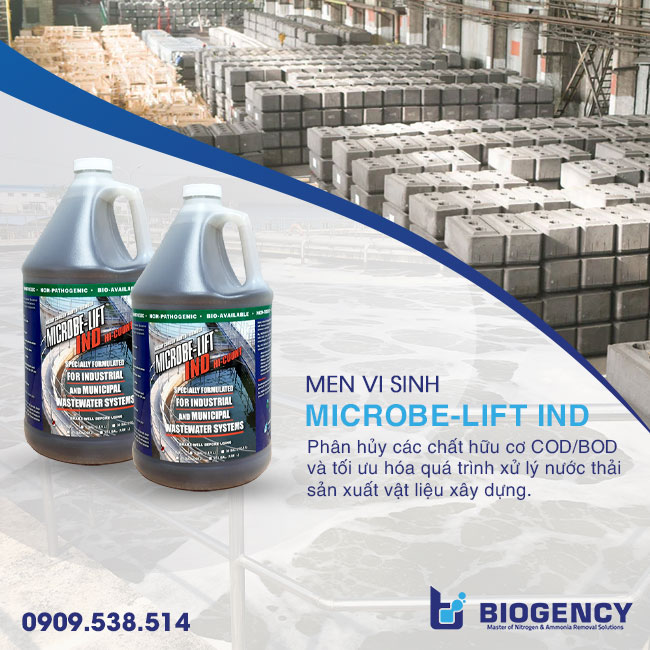 [BIOGENCY] Giải pháp: Xử lý nước thải sản xuất vật liệu xây dựng