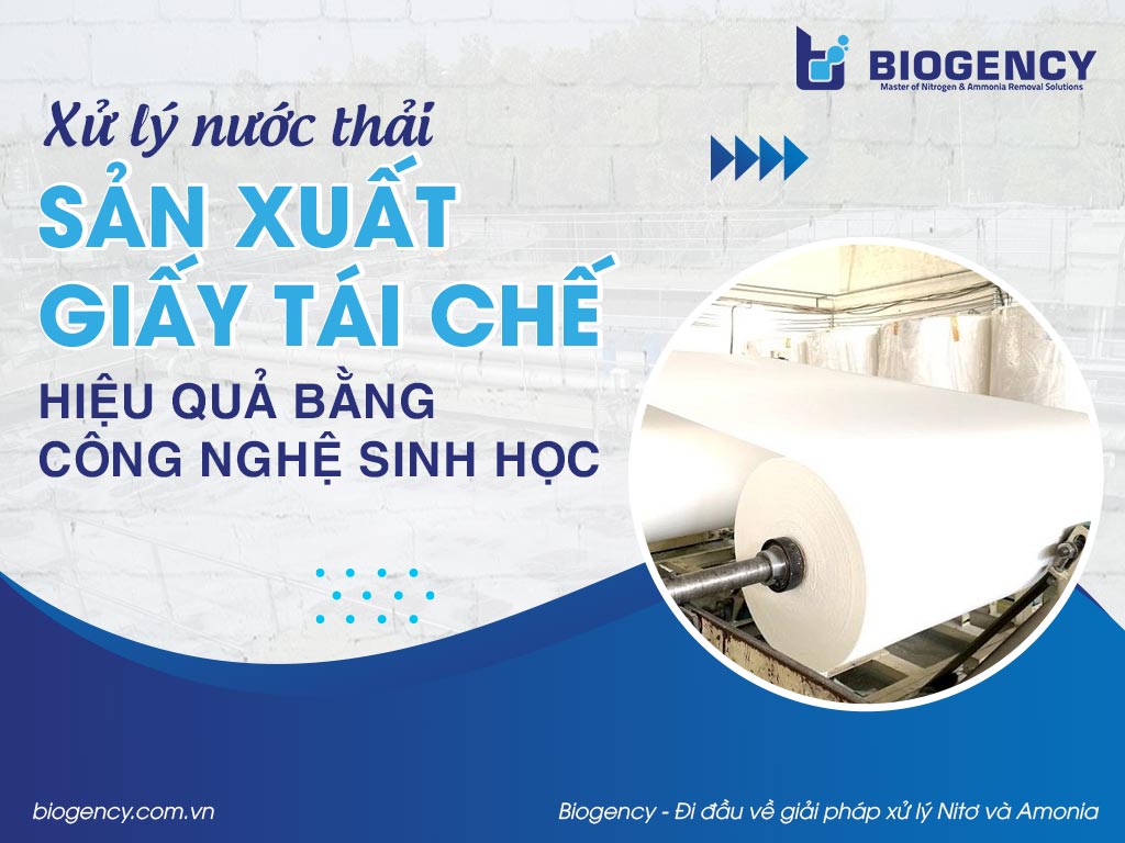 Xử lý nước thải sản xuất giấy tái chế hiệu quả bằng công nghệ sinh học