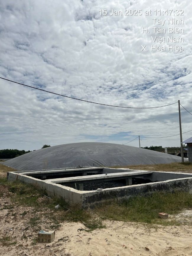 Hầm Biogas giúp thu hồi khí sinh học để tái sử dụng. Hầm Biogas giúp thu hồi khí sinh học để tái sử dụng.