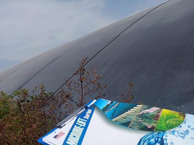 Hầm Biogas được nuôi dưỡng với công nghệ vi sinh Microbe-Lift của BIOGENCY. Hầm Biogas được nuôi dưỡng với công nghệ vi sinh Microbe-Lift của BIOGENCY.