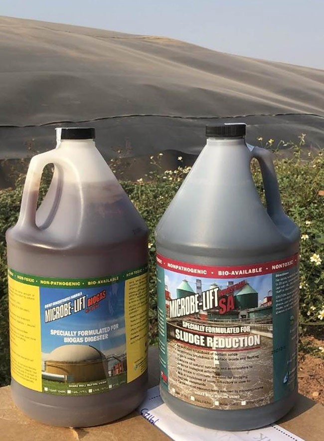 Bộ đôi sản phẩm men vi sinh Microbe-Lift BIOGAS và Microbe-Lift SA dùng trong tăng hiệu suất hầm Biogas nhà máy tinh bột sắn Tây Ninh. Bộ đôi sản phẩm men vi sinh Microbe-Lift BIOGAS và Microbe-Lift SA dùng trong tăng hiệu suất hầm Biogas nhà máy tinh bột sắn Tây Ninh.